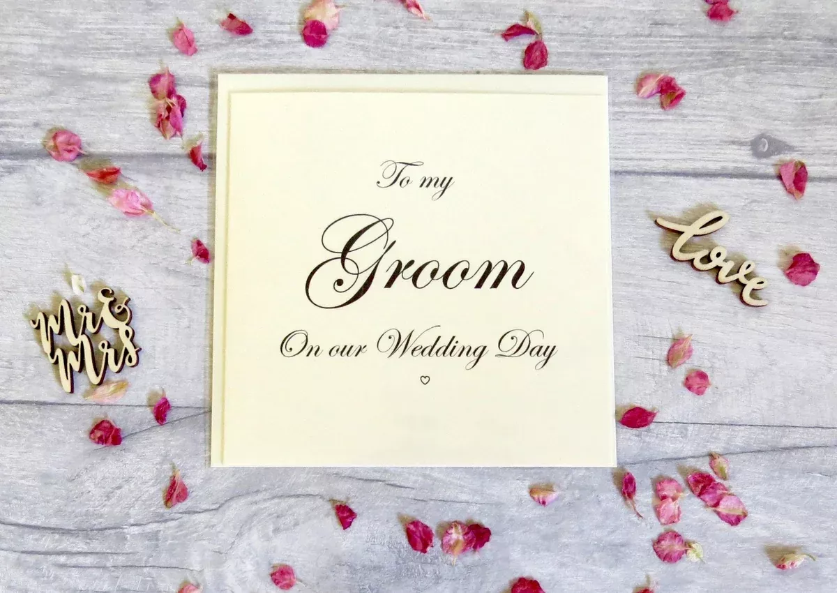'Groom' Wedding Day Card