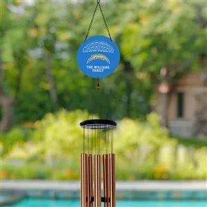 NFL Los Angeles Chargers Personalized Wind Chimes